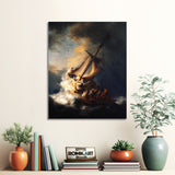 Rembrandt Van Rijn Christ In The Storm On The Sea Of Galilee – Reproduction