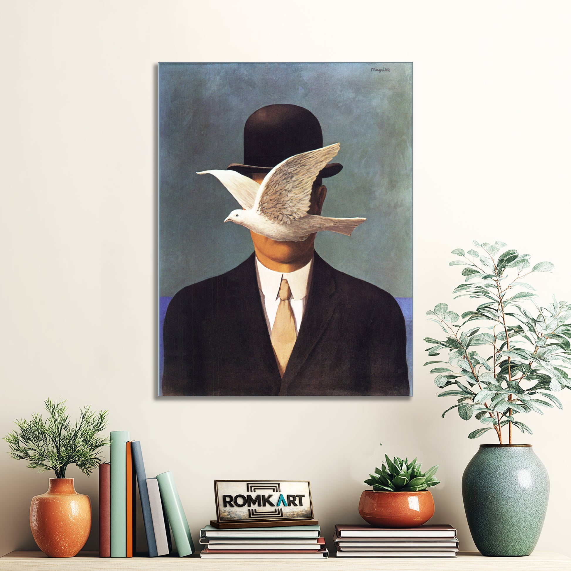 Rene Magritte Man In A Bowler Hat 1964 – Reproduction