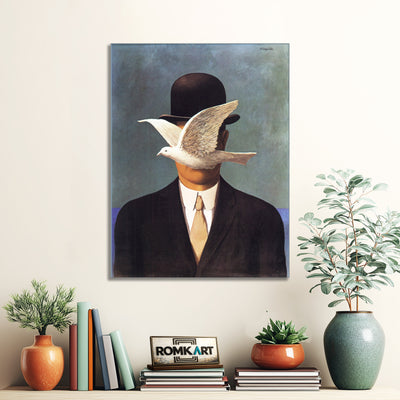 Rene Magritte Man In A Bowler Hat 1964 – Reproduction