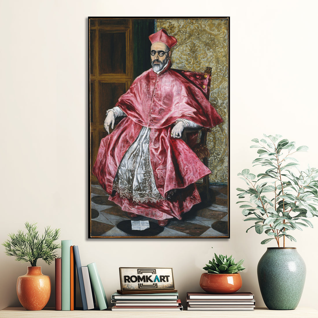 El Greco Portrait Of A Cardinal 1600 – Reproduction