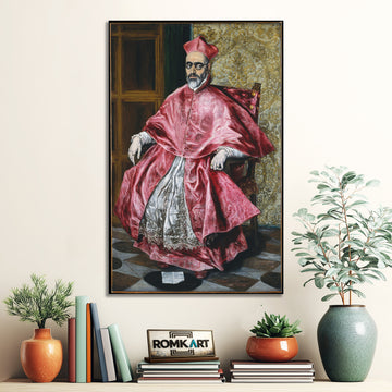El Greco Portrait Of A Cardinal 1600 – Reproduction