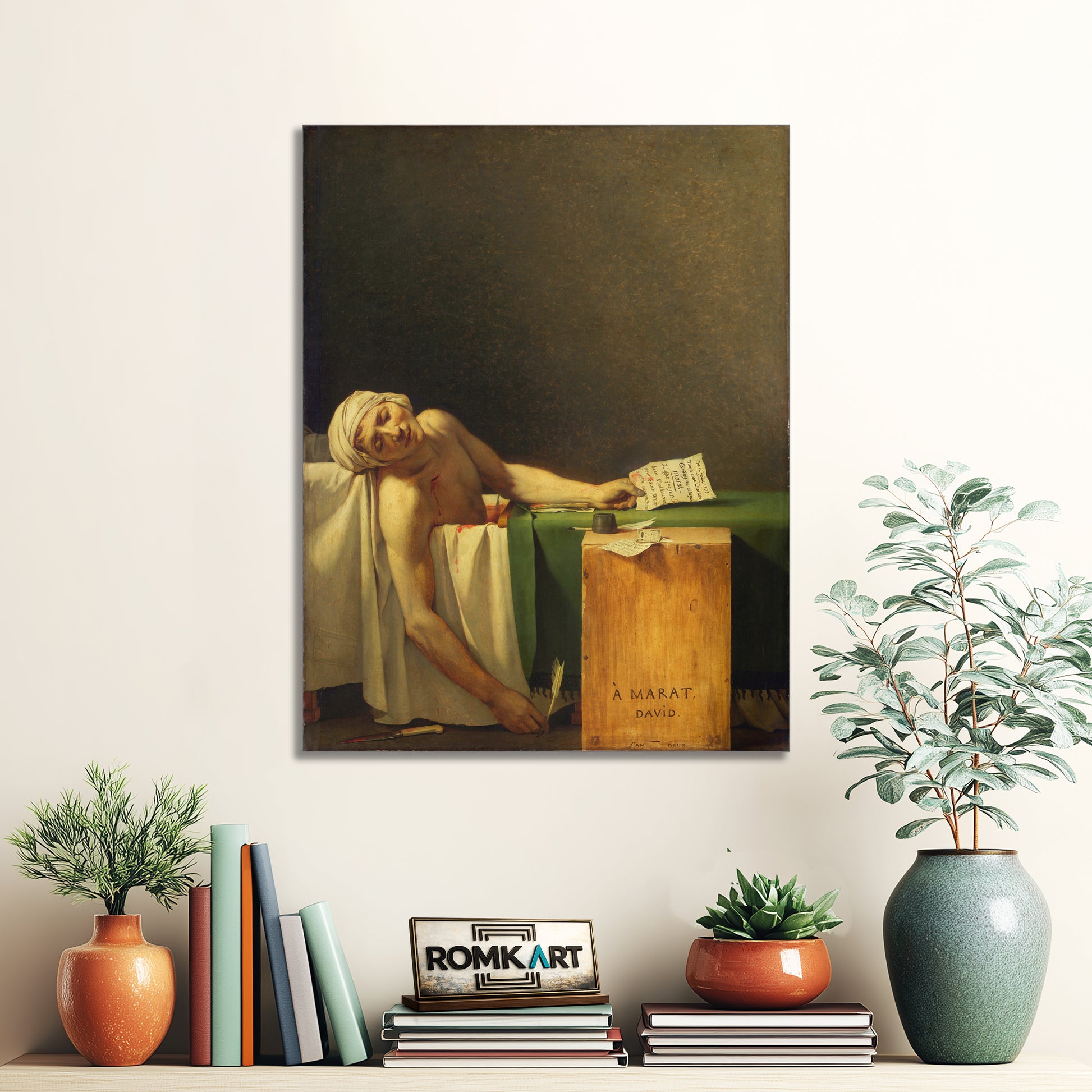Jacques-louis David Death Of Marat 1793 – Reproduction