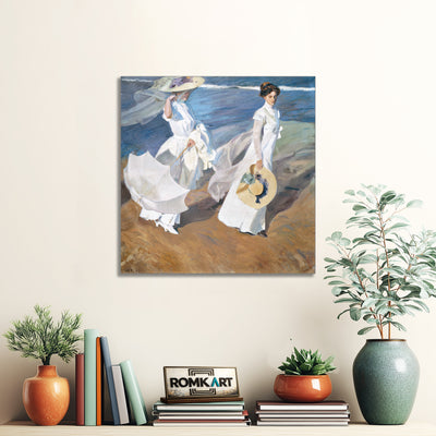 Joaquin Sorolla Strolling Along The Seashore 1909 – Reproduction