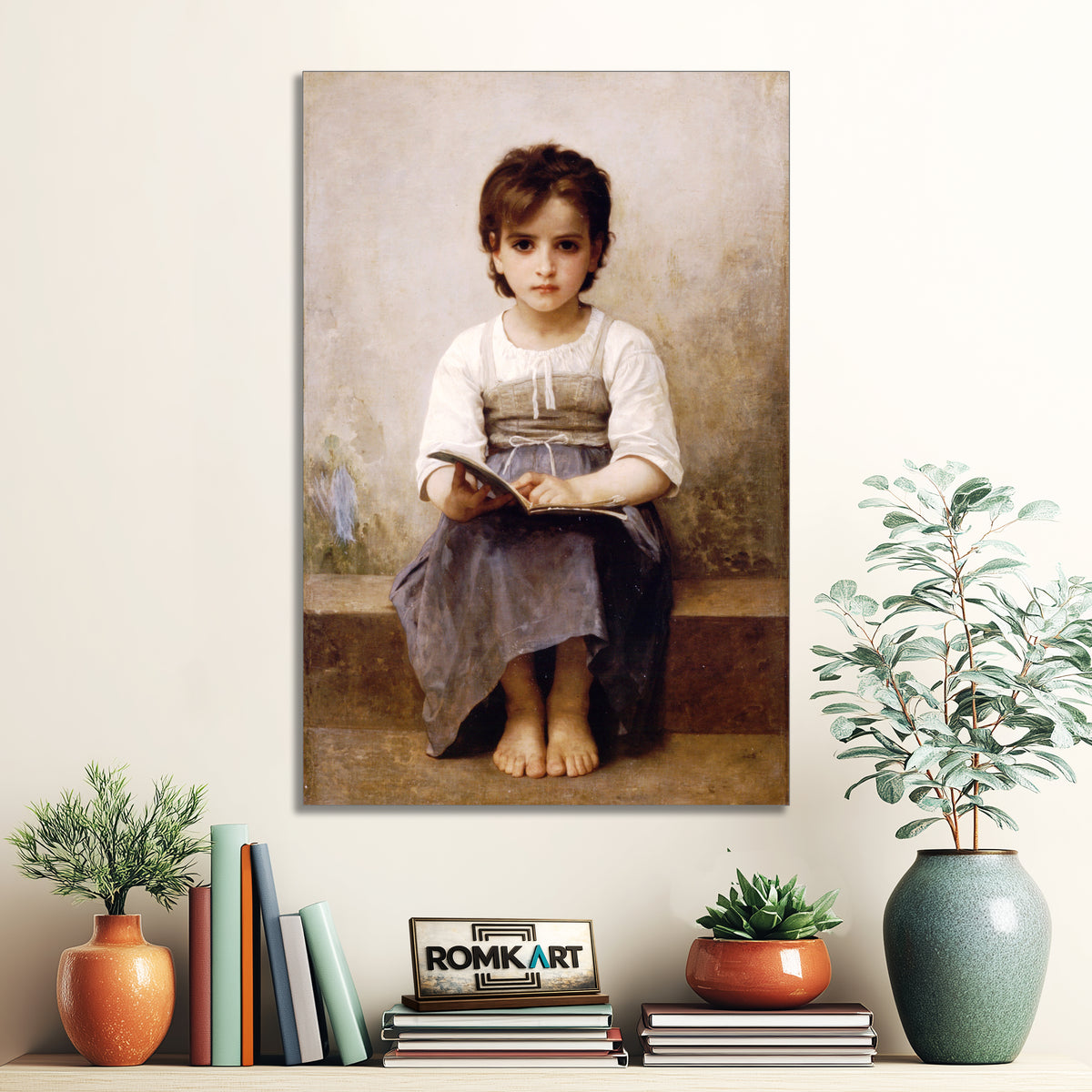 William Adolphe Bouguereau The Difficult Lesson 1884 – Reproduction