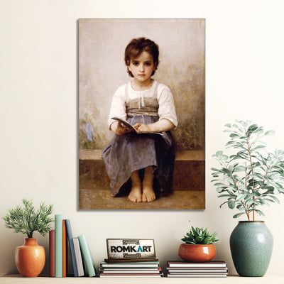 William Adolphe Bouguereau The Difficult Lesson 1884 – Reproduction