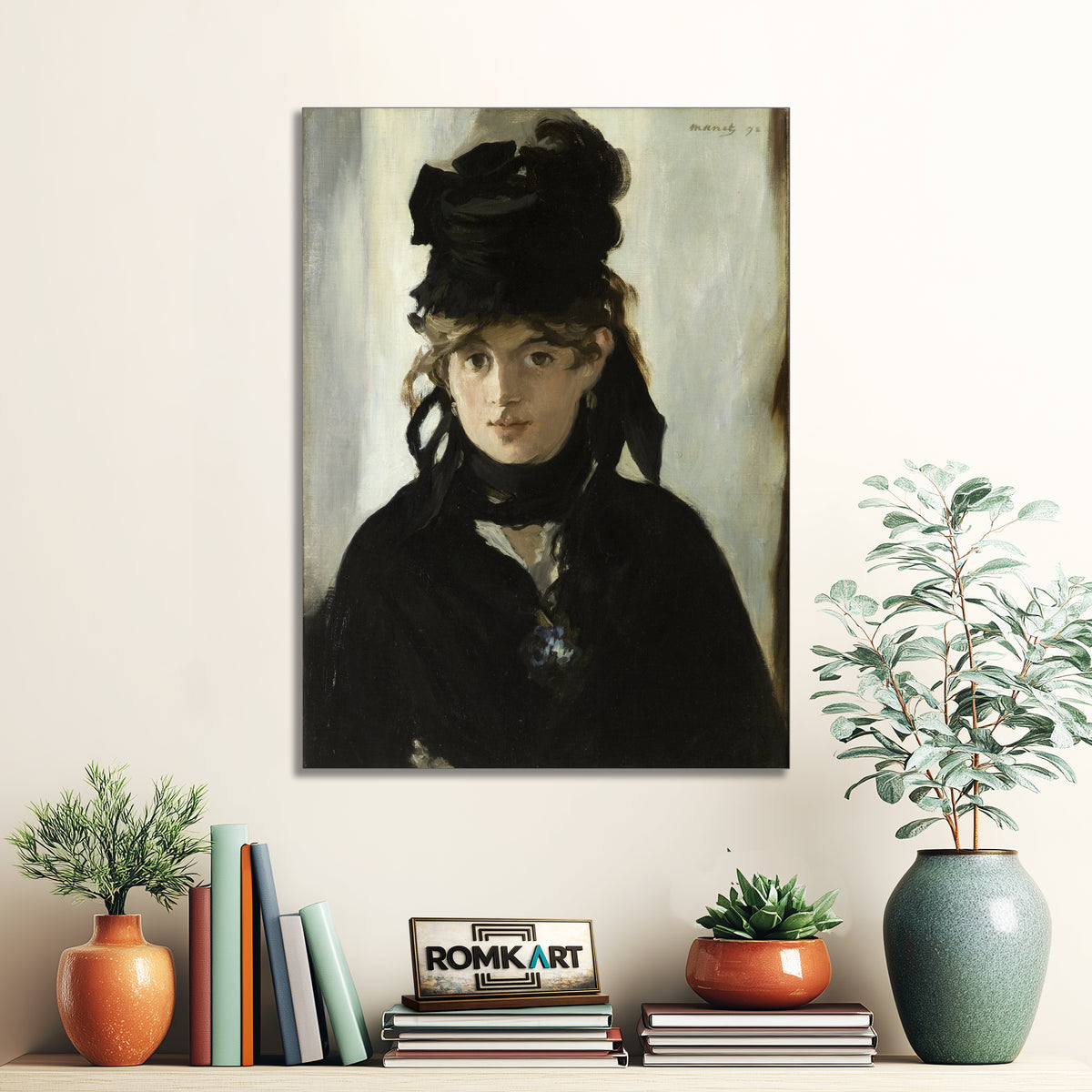 Edouard Manet Berthe Morisot With A Bouquet Of Violets 1882 – Reproduction