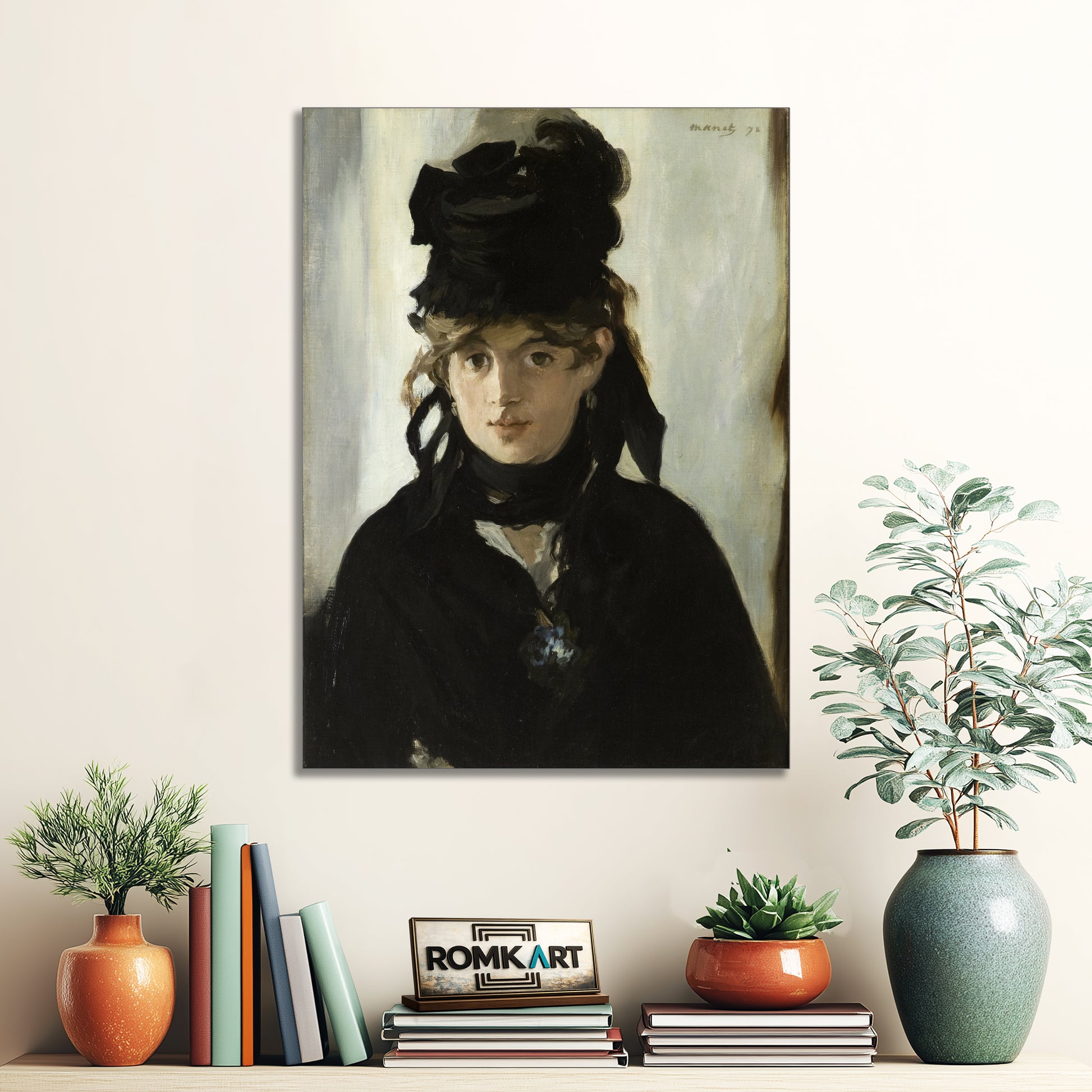 Edouard Manet Berthe Morisot With A Bouquet Of Violets 1882 – Reproduction