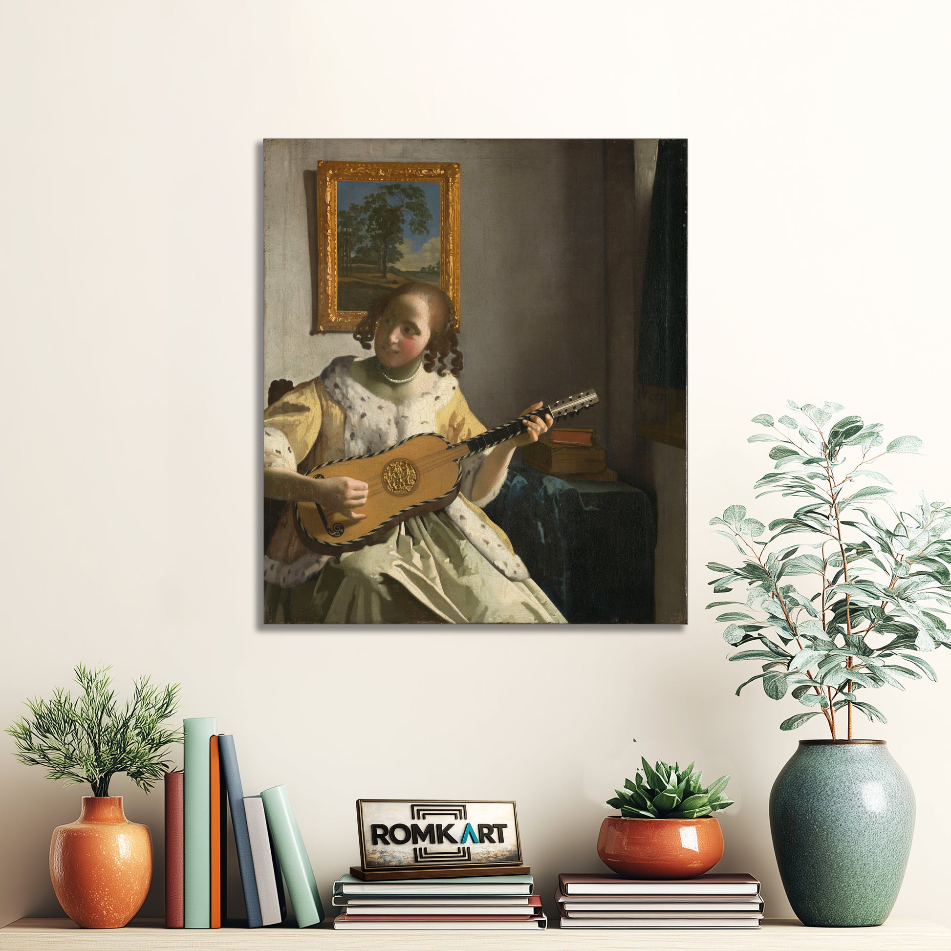 Johannes Vermeer The Guitar Player 1670-1672 – Reproduction