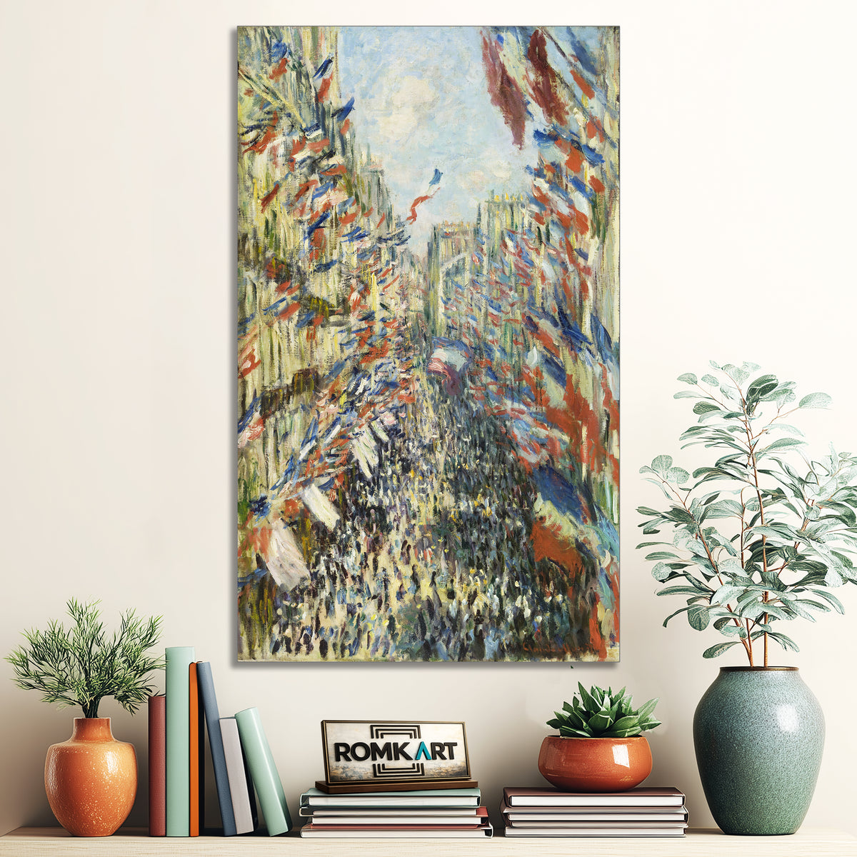 Claude Monet The Rue Montorgueil In Paris Celebration Of June 30 1878 – Reproduction