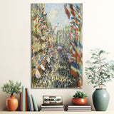 Claude Monet The Rue Montorgueil In Paris Celebration Of June 30 1878 – Reproduction