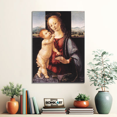 Leonardo Da Vinci Madonna And Child With A Pomegranate 1470 – Reproduction