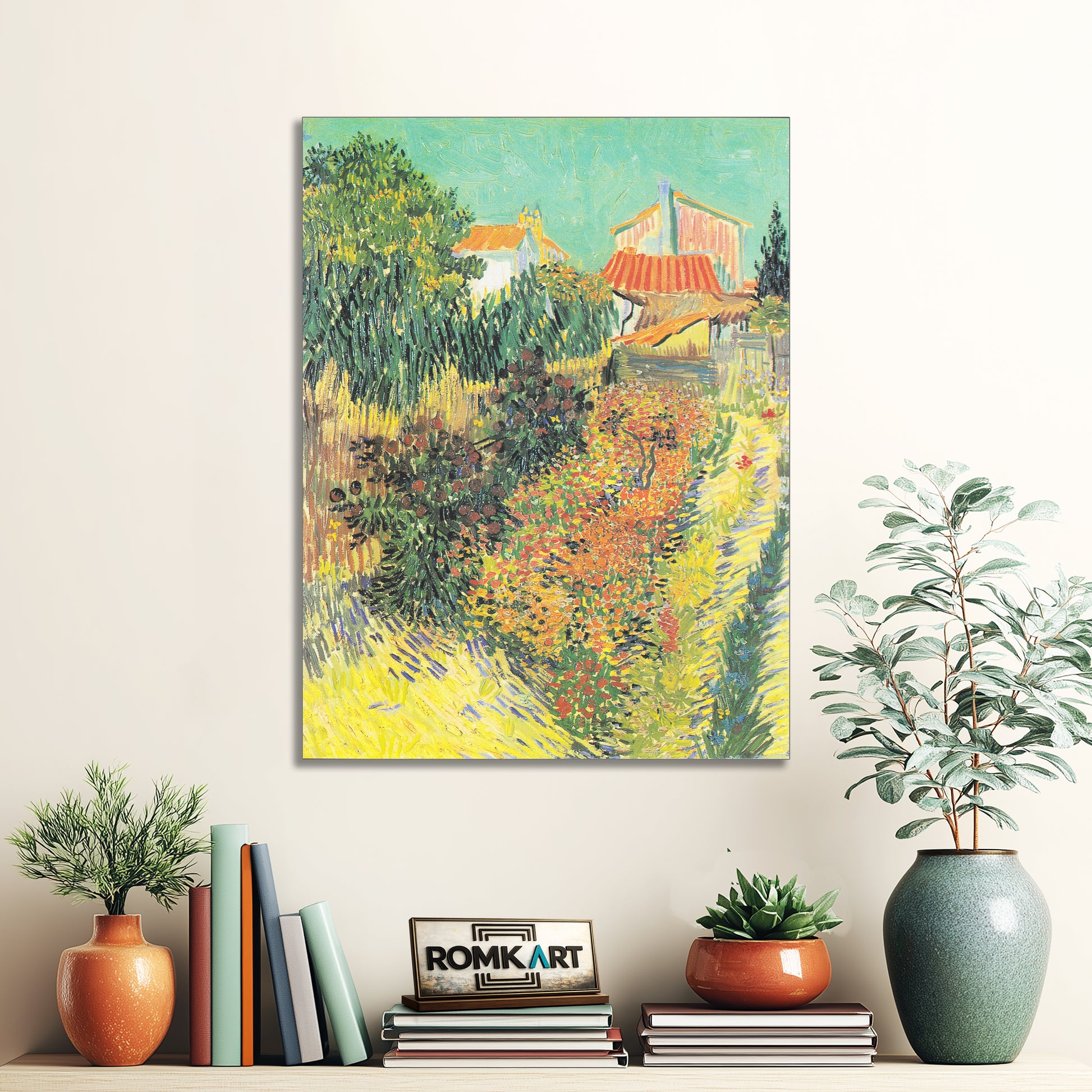 Vincent Van Gogh Noon Or Garden Behind A House 1888 – Reproduction