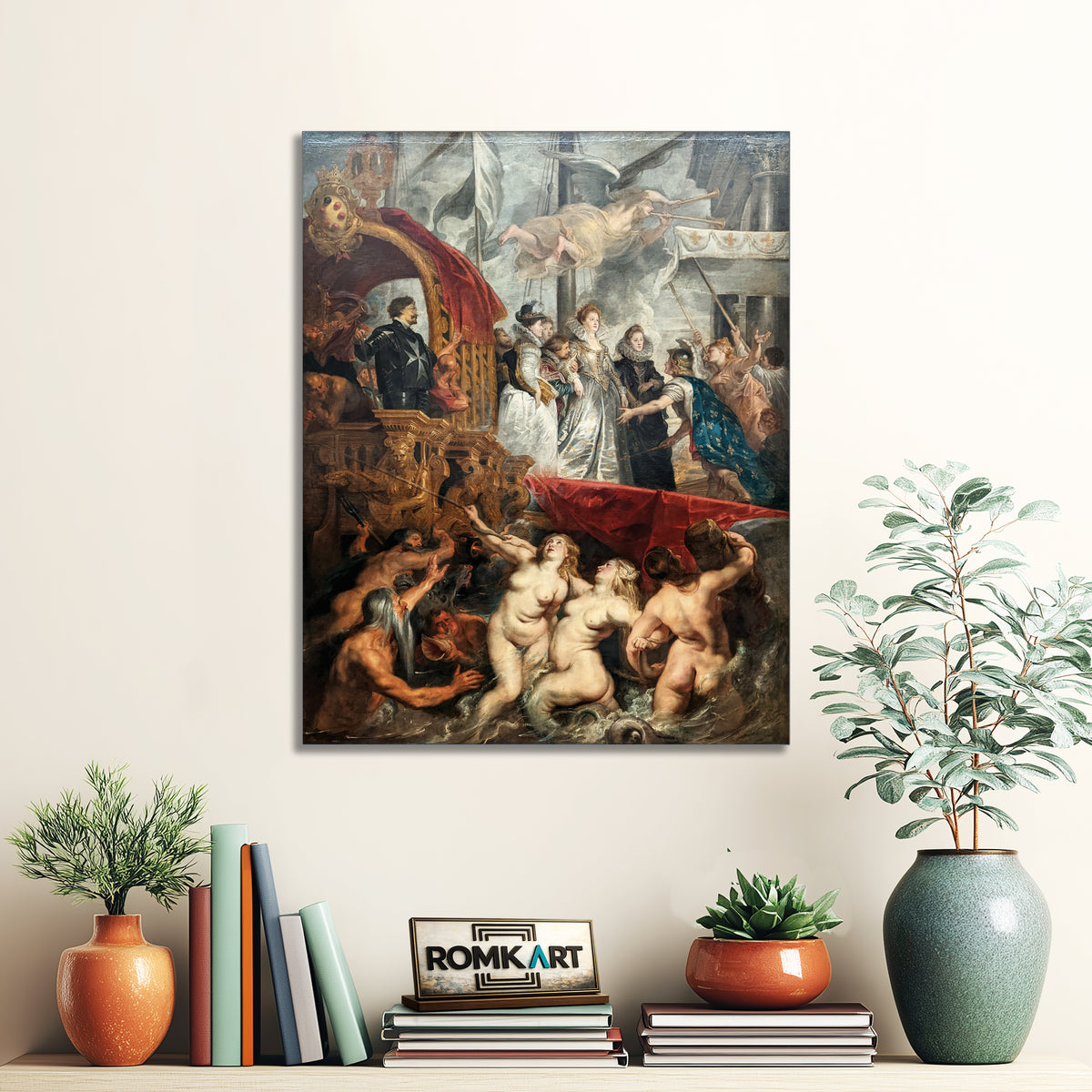 Peter Paul Rubens The Disembarkation At Marseilles C 1622-1625 – Reproduction