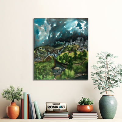 El Greco View Of Toledo 1599 – Reproduction