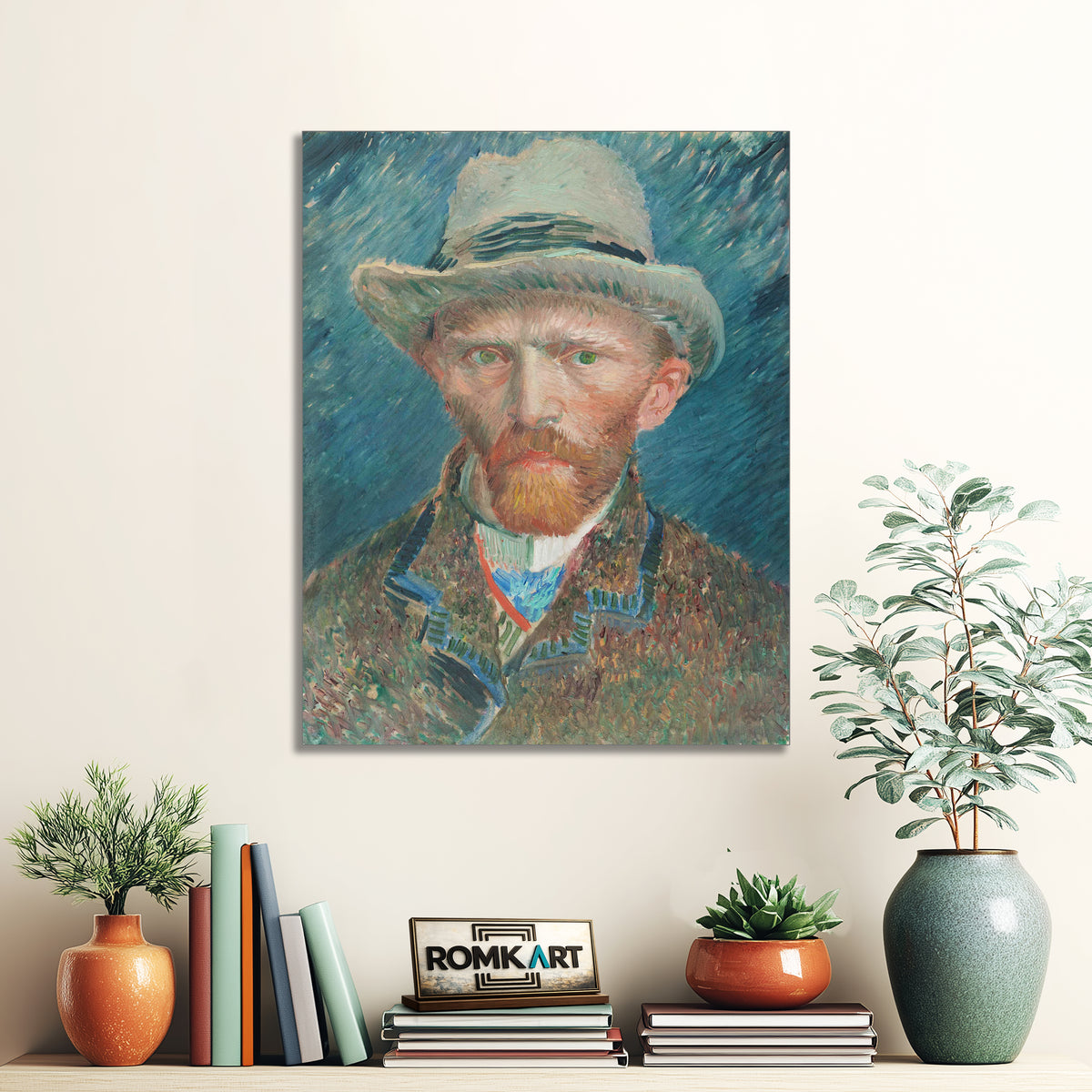 Vincent Van Gogh Self Portrait With Grey Felt Hat 1887 Rijksmuseum – Reproduction