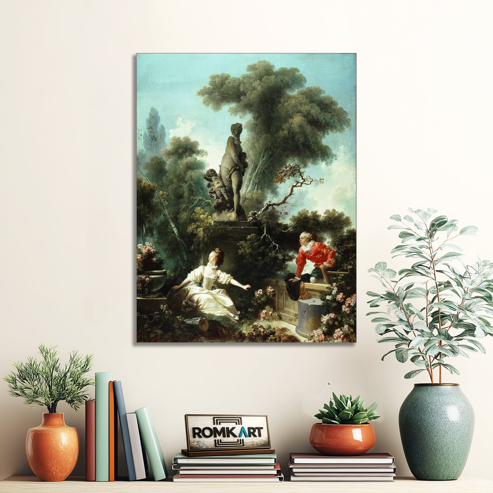 Jean-honor Fragonard The Progress Of Love The Meeting 1772 – Reproduction