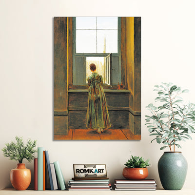 Caspar David Friedrich Woman At A Window 1822 – Reproduction