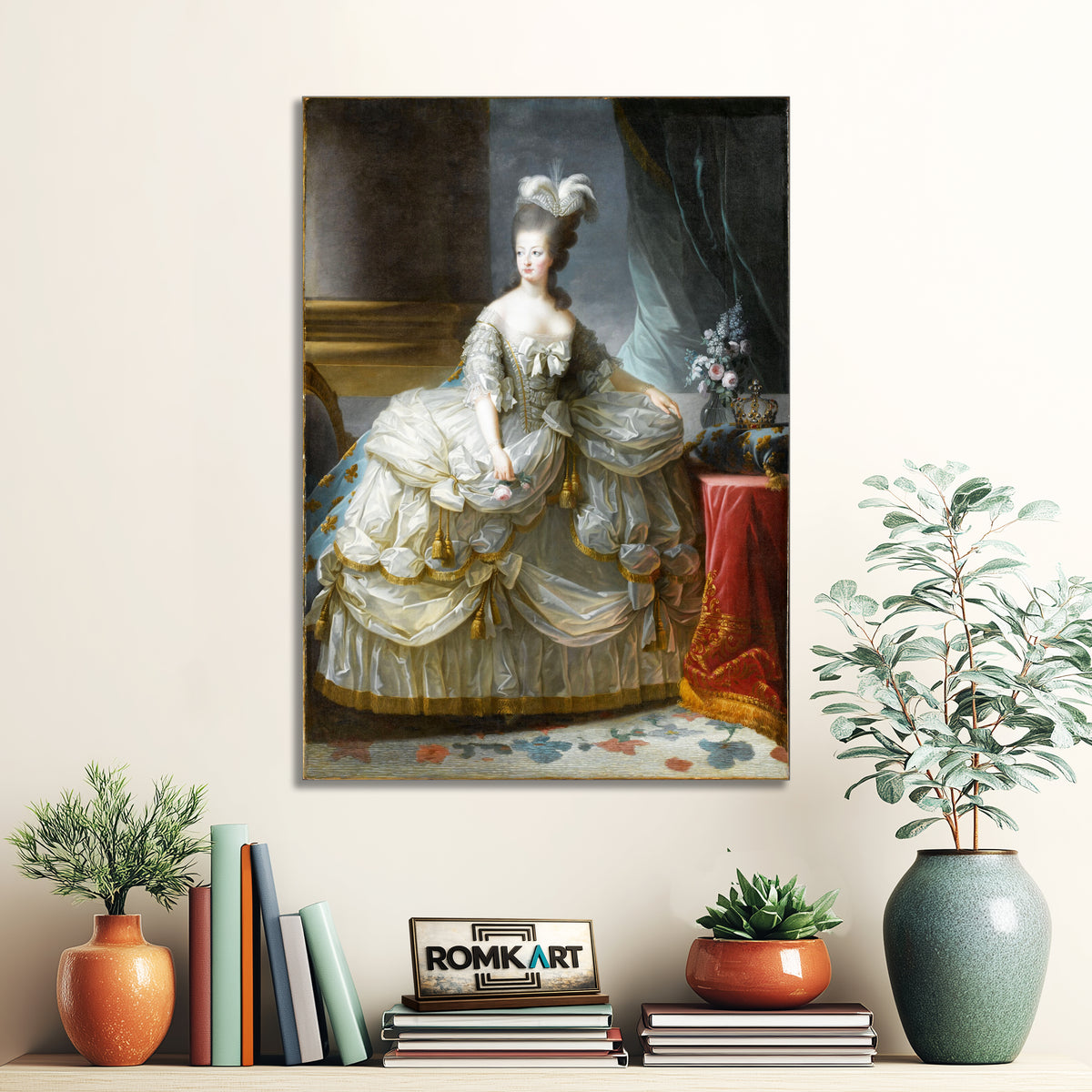 Elisabeth Vigee Le Brun Marie Antoinette In Court Dress 1787 – Reproduction