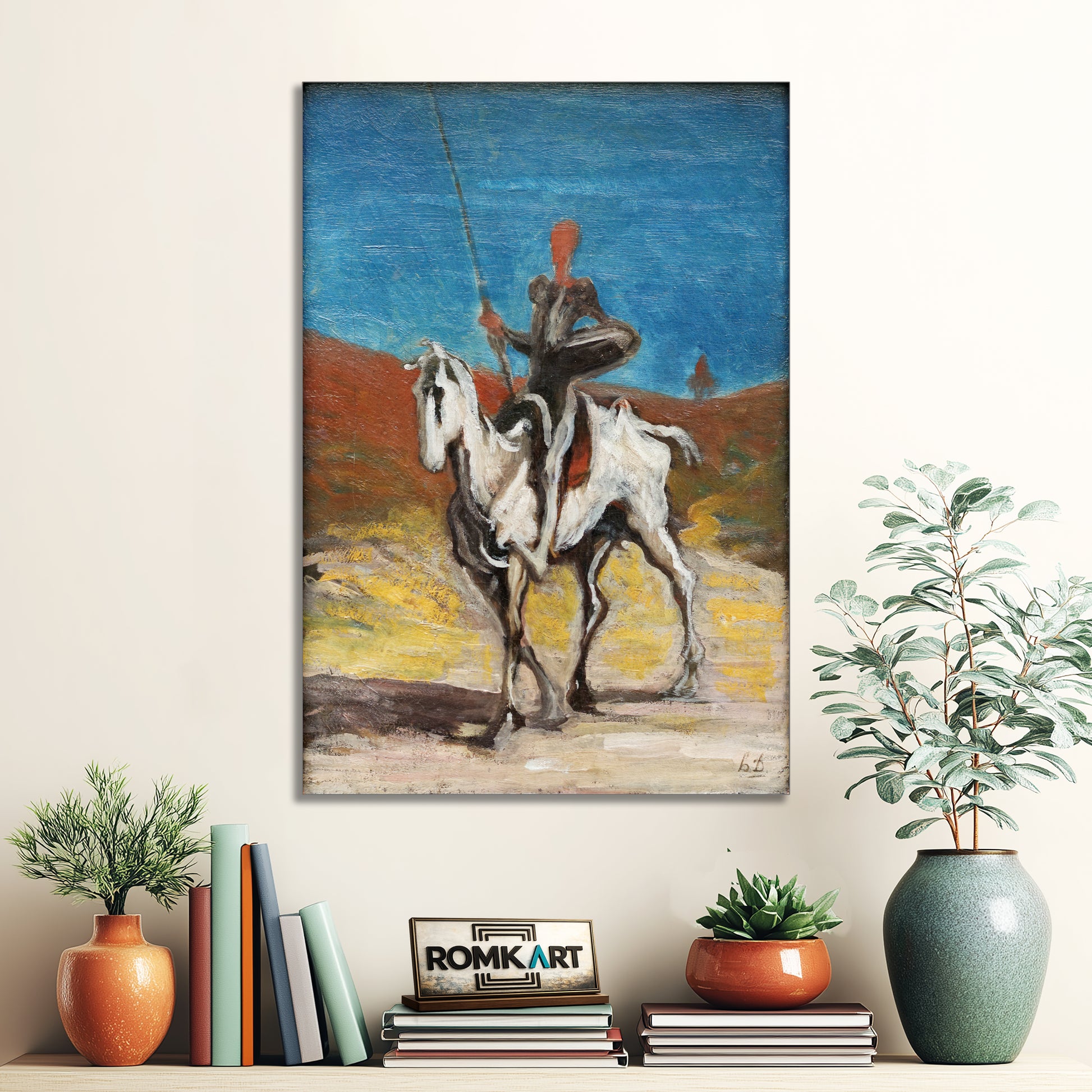 Honor Daumier Don Quijote And Sancho Panza 1868 – Reproduction