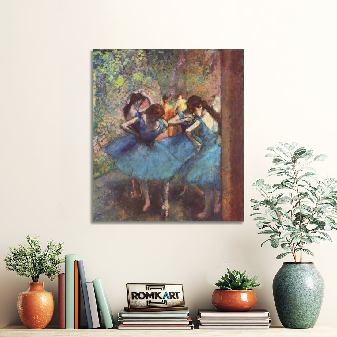 Edgar Degas Dancers In Blue 1890 – Reproduction