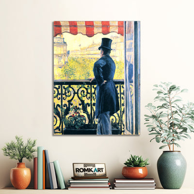 Gustave Caillebotte Man At A Balcony 1880 – Reproduction