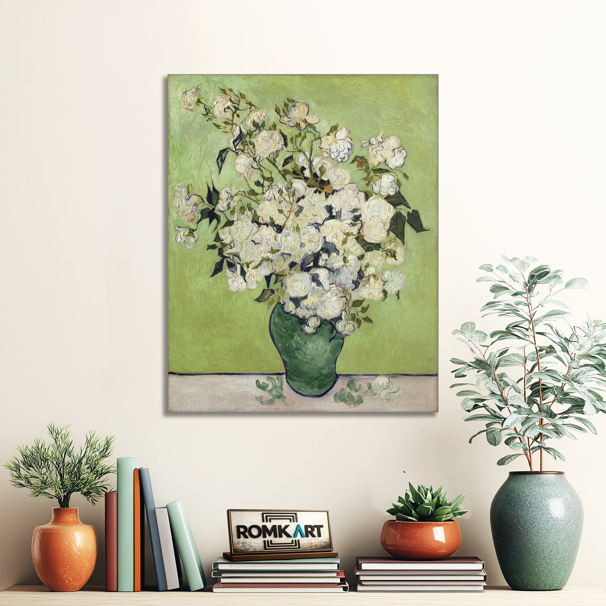 Vincent Van Gogh Vase Of Roses 1890 – Reproduction