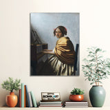 Johannes Vermeer A Young Woman Seated At The Virginals 1670-1672 – Reproduction