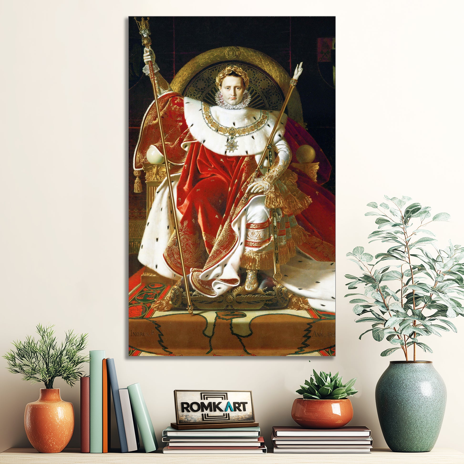Jean Auguste Dominique Ingres Napoleon I On His Imperial Throne 1806 – Reproduction
