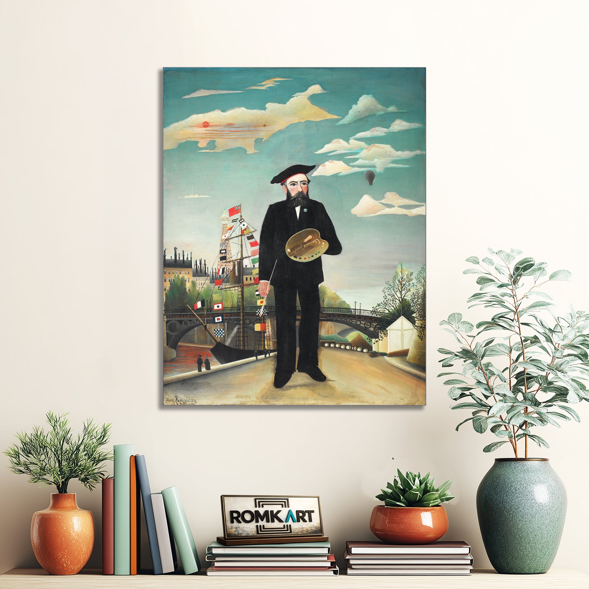 Henri Rousseau Self-portrait From L'ile Saint Louis – Reproduction