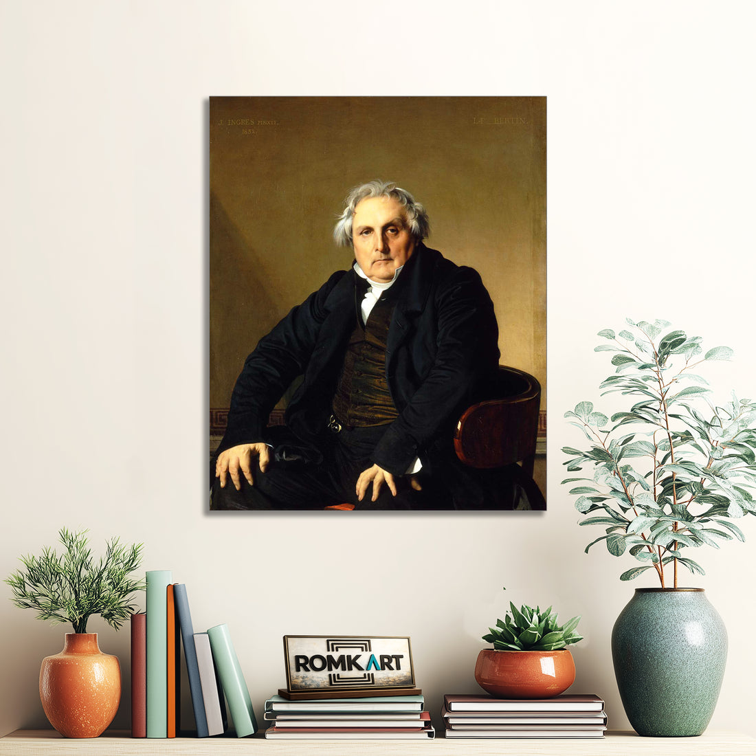 Jean Auguste Dominique Ingres Portrait Of Monsieur Bertin 1832 – Reproduction