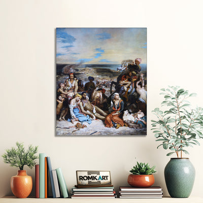 Eugene Delacroix The Massacre At Chios 1824 – Reproduction
