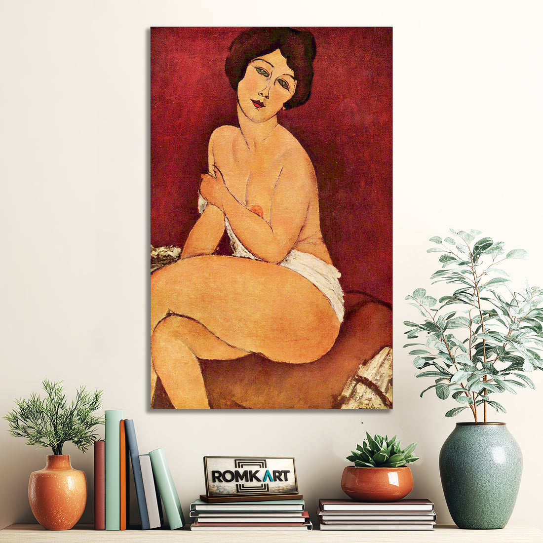 Amedeo Modigliani Nude Sitting On A Divan 1917 – Reproduction