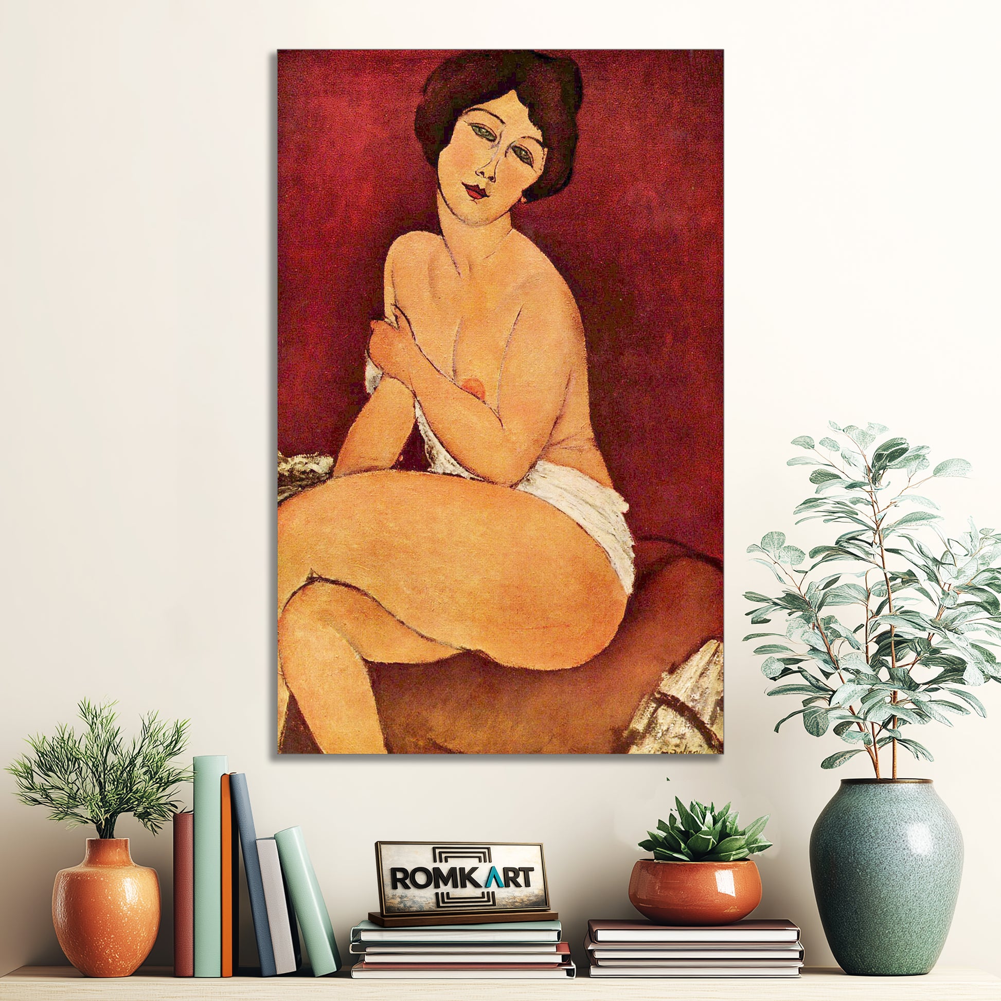 Amedeo Modigliani Nude Sitting On A Divan 1917 – Reproduction