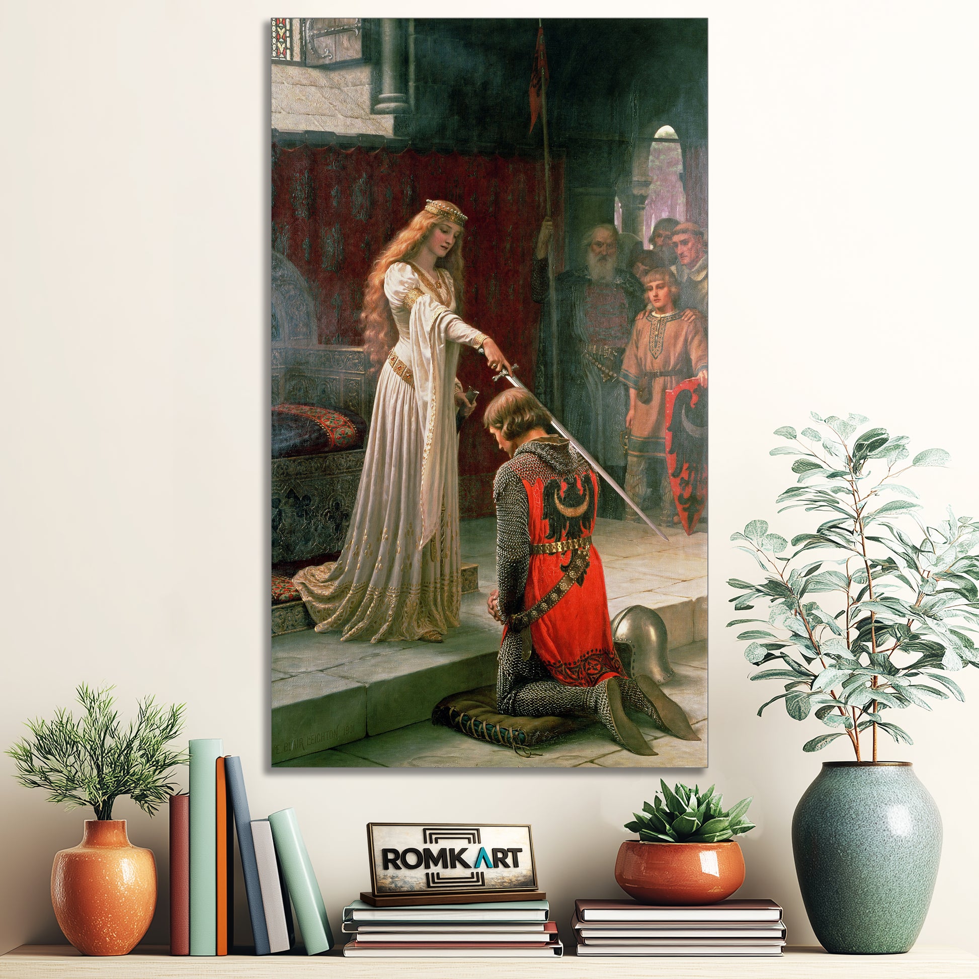 Edmund Leighton The Accolade 1901 – Reproduction