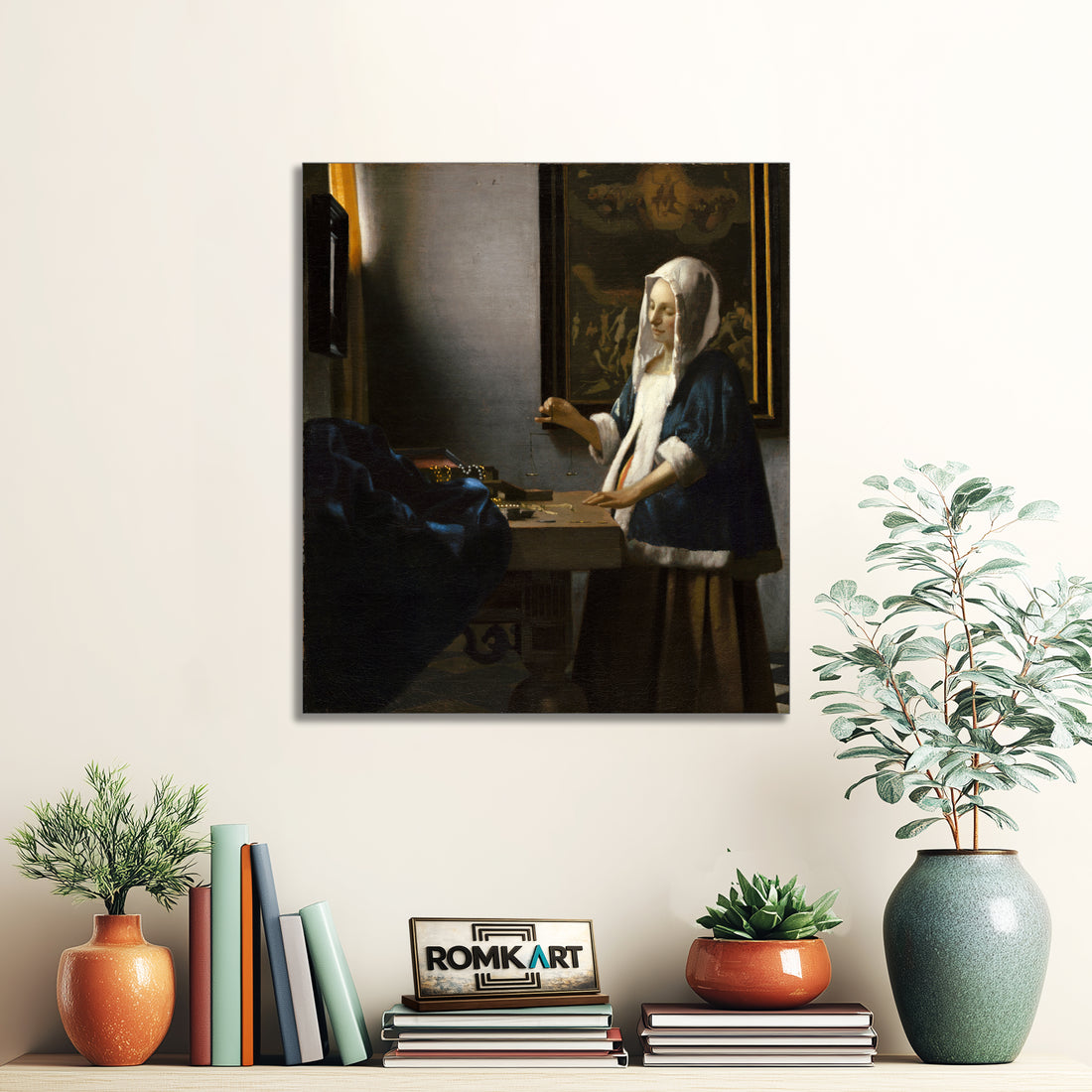 Johannes Vermeer Woman Holding A Balance 1664 – Reproduction