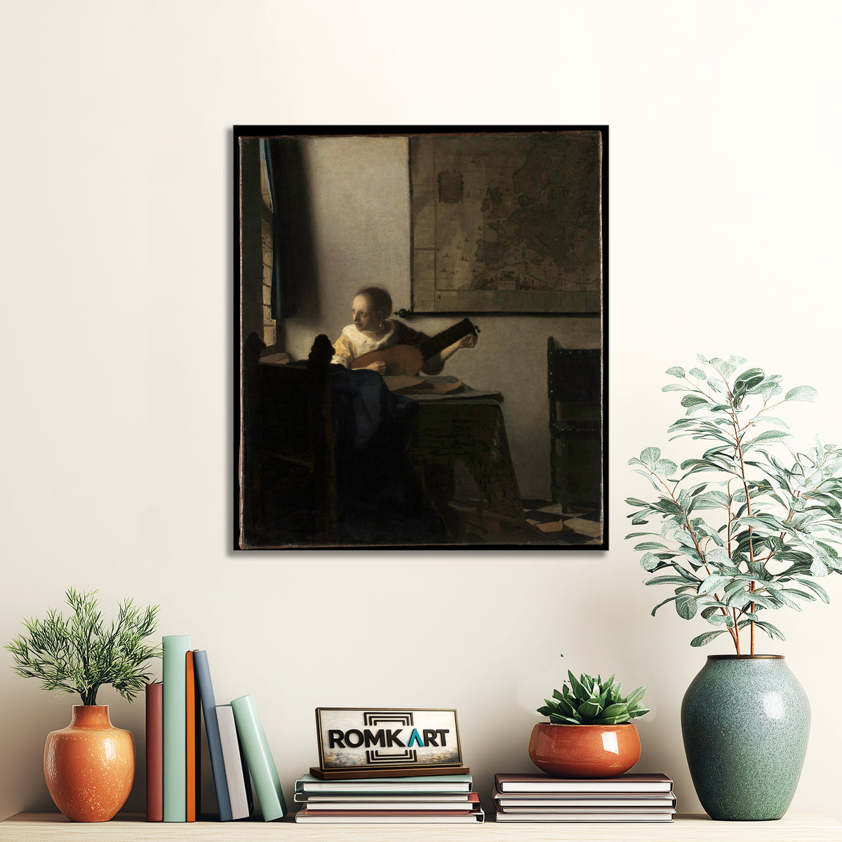 Johannes Vermeer Woman With A Lute – Reproduction