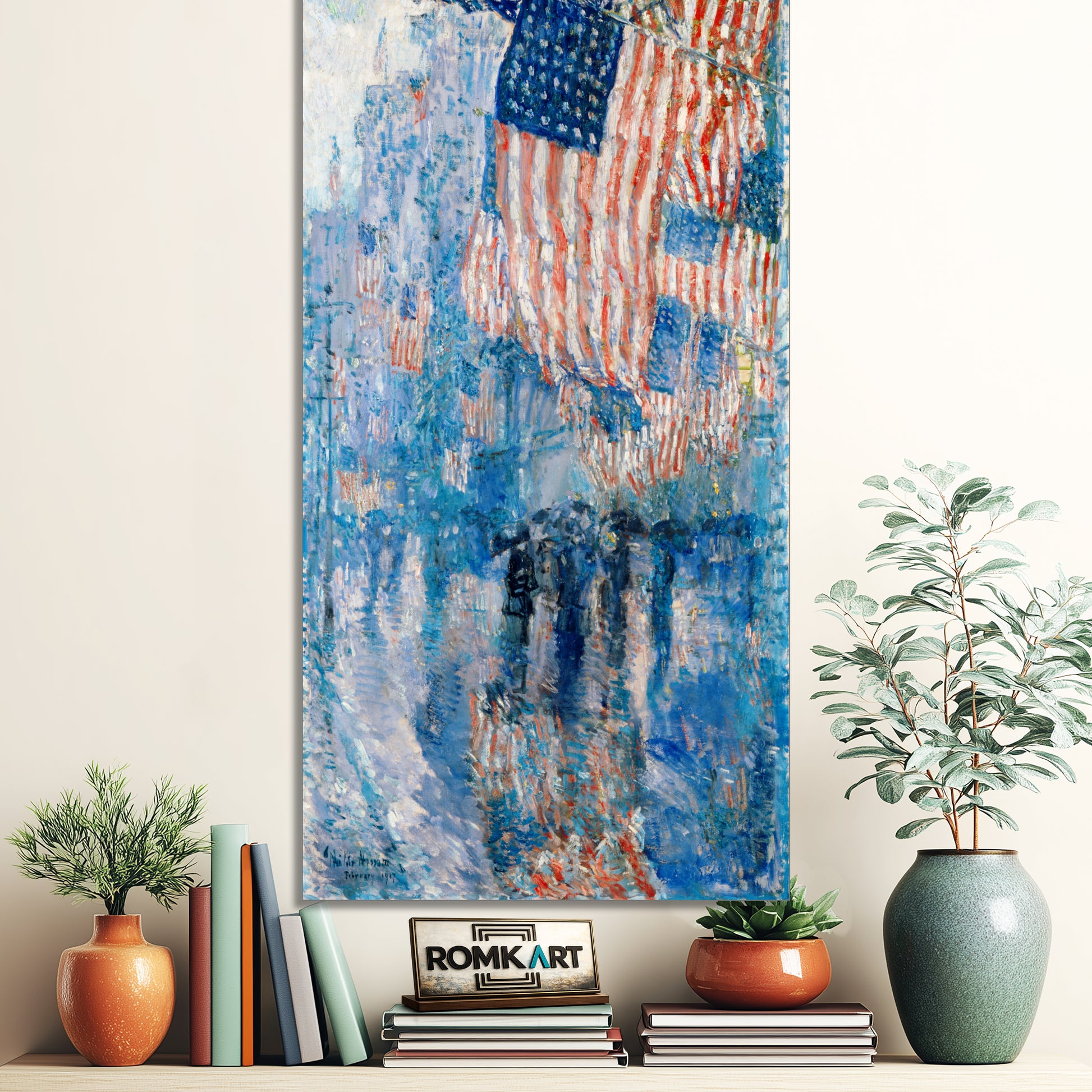 Childe Hassam The Avenue In The Rain Art In The White House – Reproduction