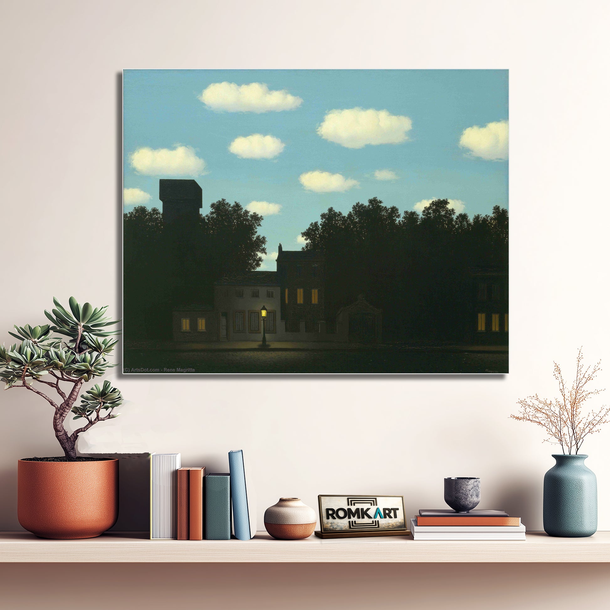 Rene Magritte The Empire of Light II (1950) – Reproduction