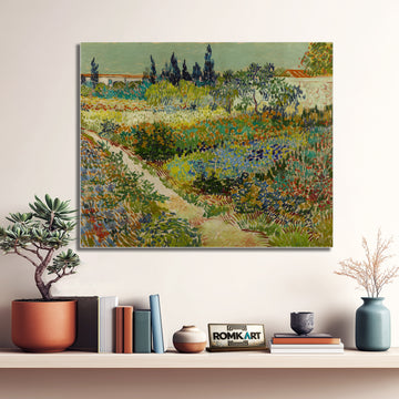 Vincent Van Gogh Garden At Arles 1888 – Reproduction