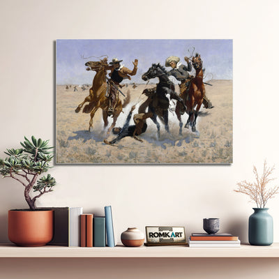 Frederic Remington Aiding A Comrade 1890 – Reproduction