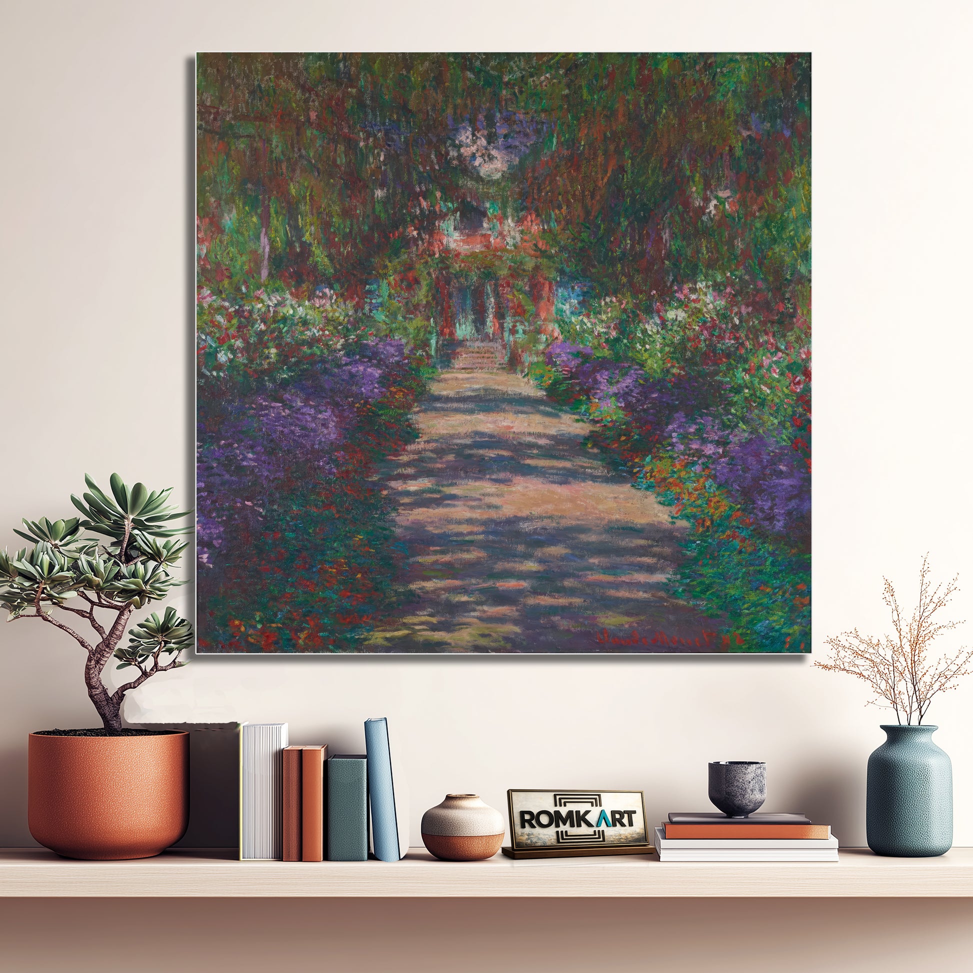 Claude Monet Pathway In Monet Garden At Giverny 1902 – Reproduction