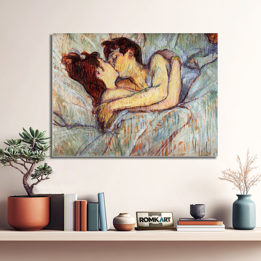 Henri De Toulouse-lautrec In Bed - The Kiss 1892 – Reproduction