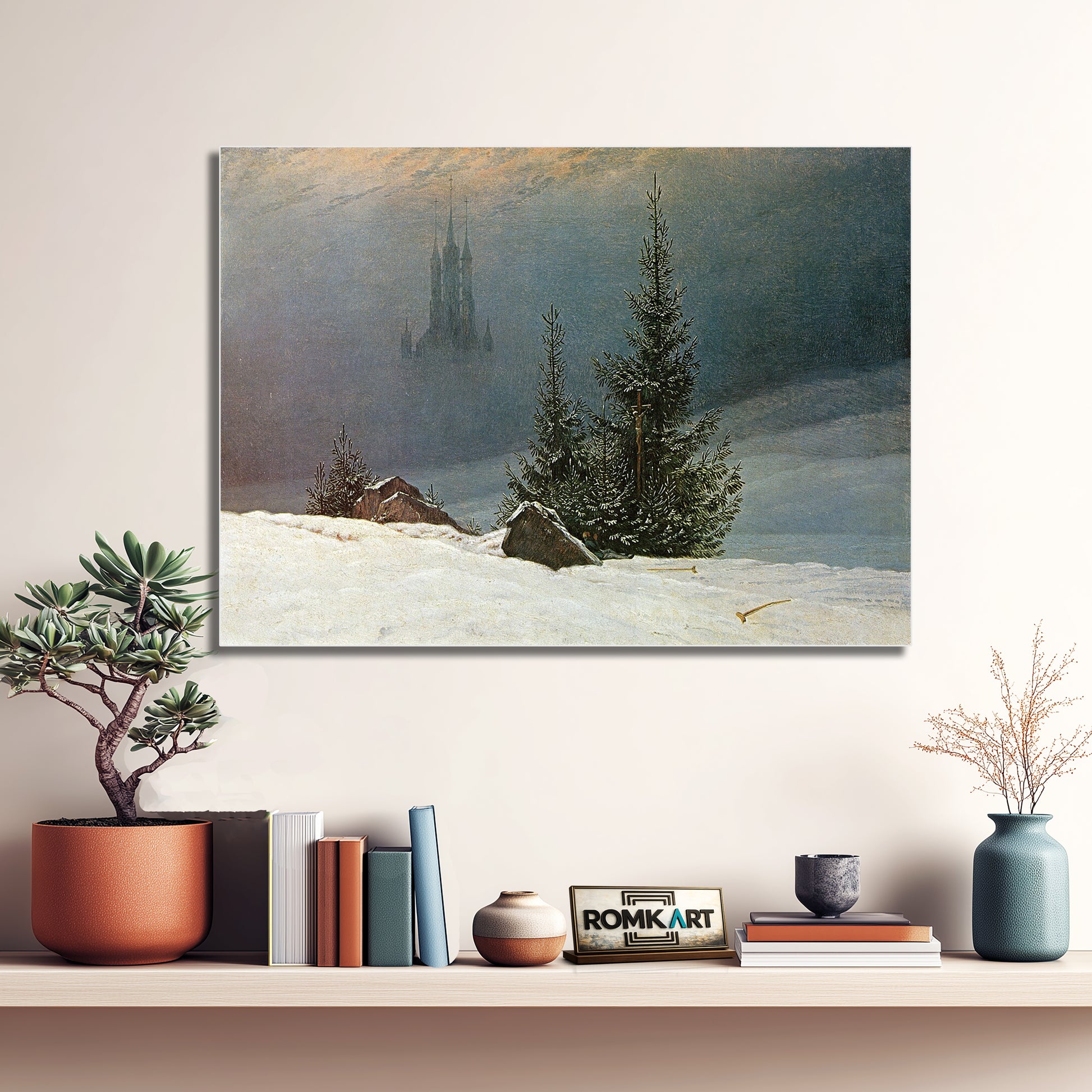 Caspar David Friedrich Winter Landscape With Church 1811 – Reproduction