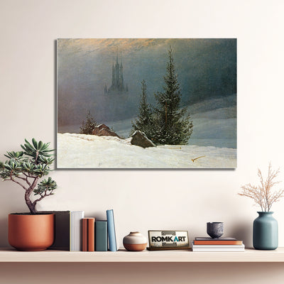 Caspar David Friedrich Winter Landscape With Church 1811 – Reproduction