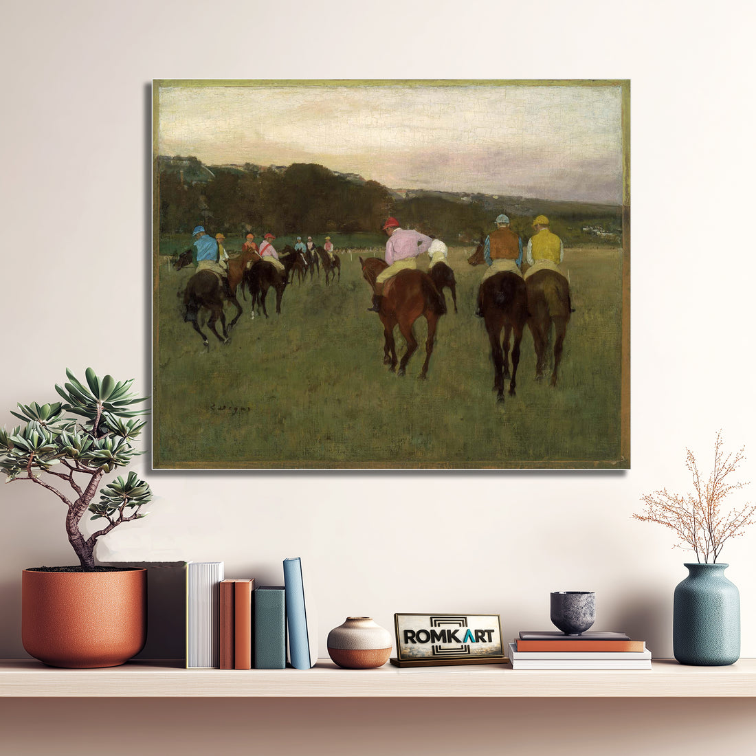 Edgar Degas Racehorses At Longchamp C 1871-74 – Reproduction