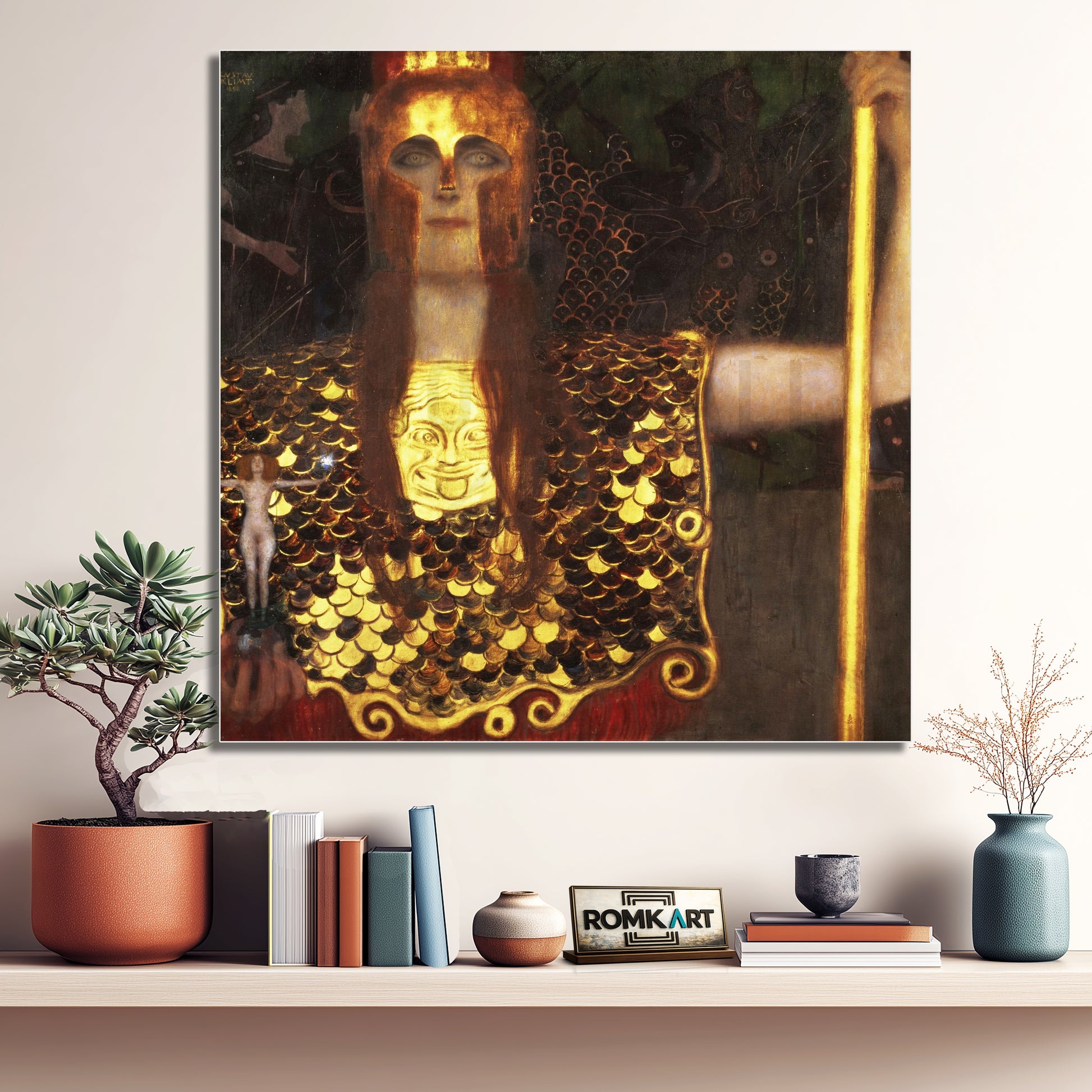 Gustav Klimt Pallas Athena 1898 – Reproduction