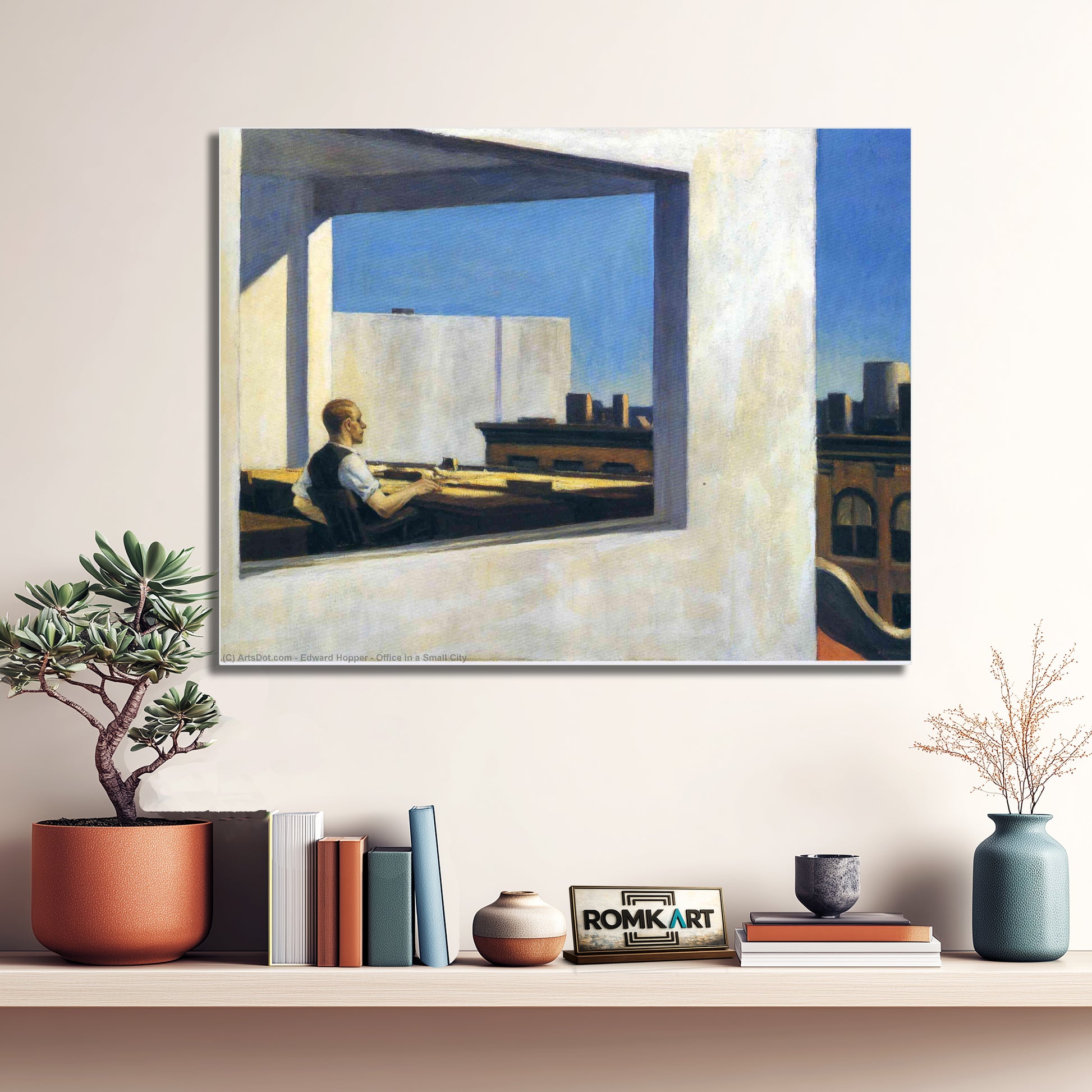 Edward Hopper Office In A Small City – Reproduction