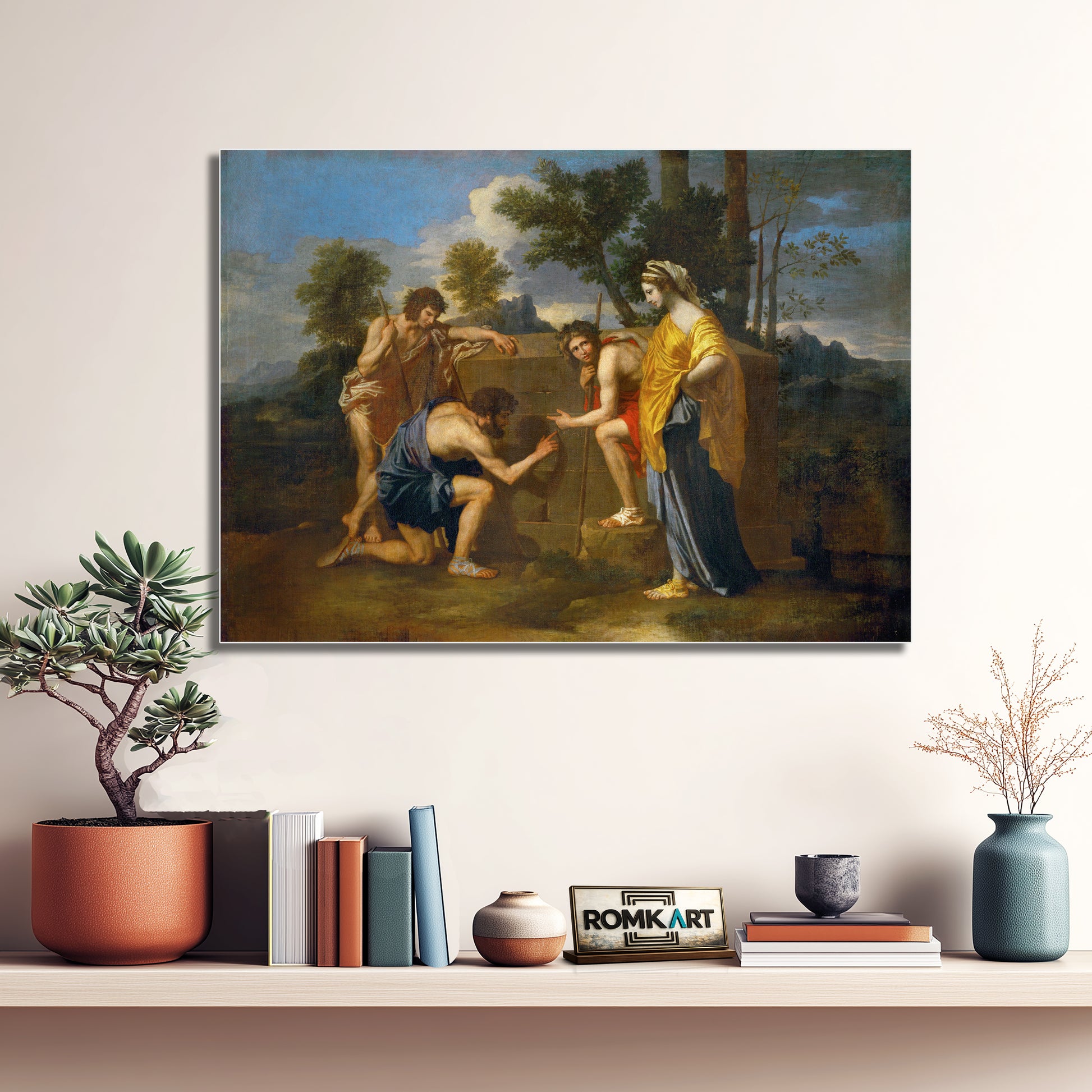 Nicolas Poussin Et In Arcadia Ego 1637 – Reproduction