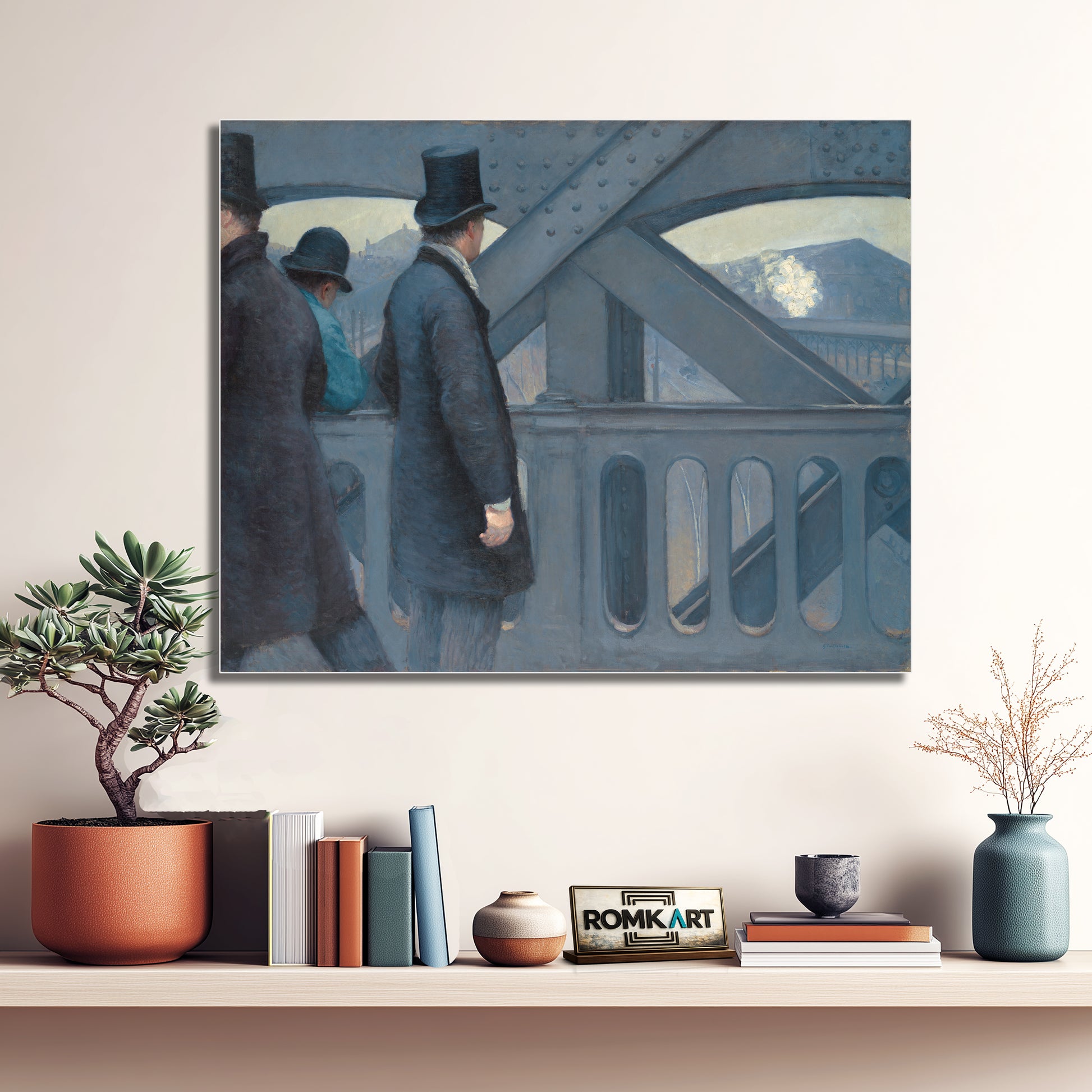 Gustave Caillebotte On The Pont De Leurope 1876 – Reproduction