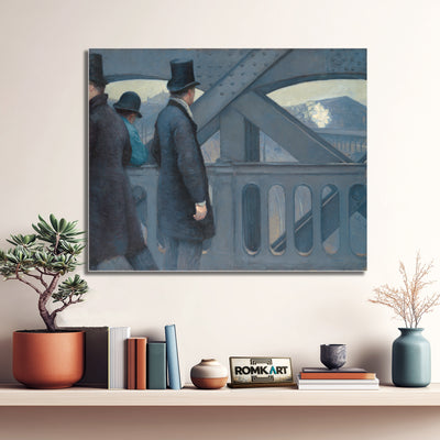 Gustave Caillebotte On The Pont De Leurope 1876 – Reproduction